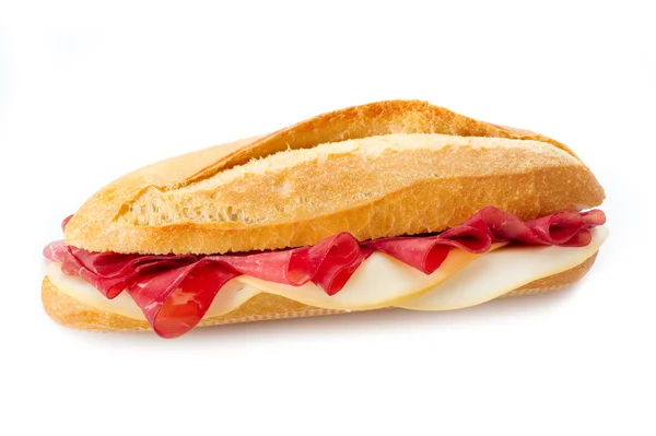 Бутерброд з борсолою та сиром — стокове фото