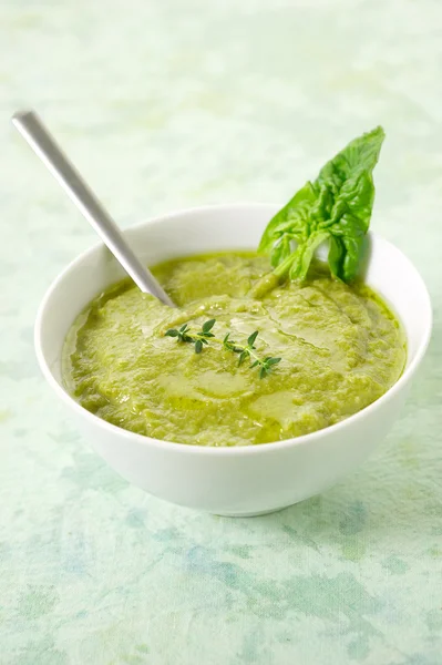 Zupa szpinakowa — Zdjęcie stockowe