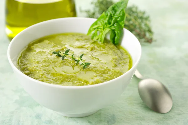 Sopa de espinafre — Fotografia de Stock