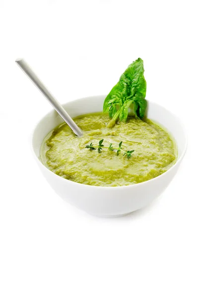 Sopa de espinafre — Fotografia de Stock