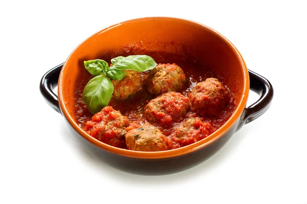 Bolas de carne com molho de tomate — Fotografia de Stock