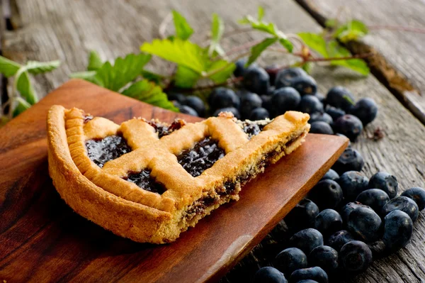 Blueberry homemade cake — Stock Photo, Image