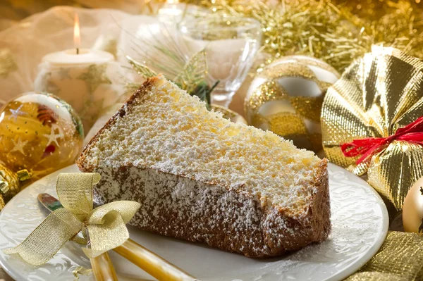 stock image Pandoro traditional italian christmas cake