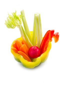 Pinzimonio vegetables clipart