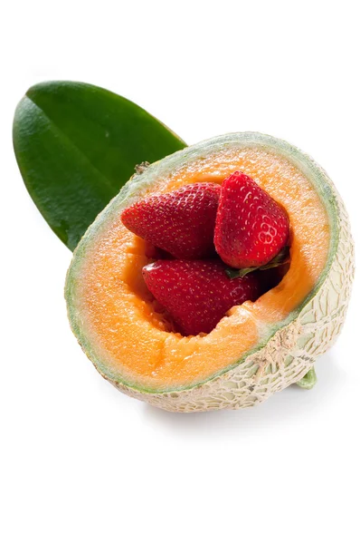 Дыня с мягкими фруктами — стоковое фото