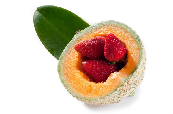 Дыня с мягкими фруктами — стоковое фото