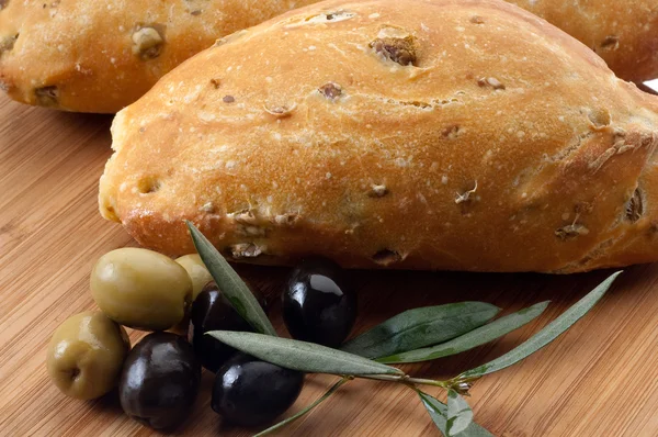 Stock image Bread with olives