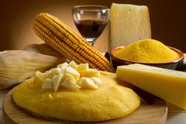 Polenta et fromage — Photo
