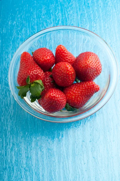 Strawberry on bowl — Stock Photo, Image