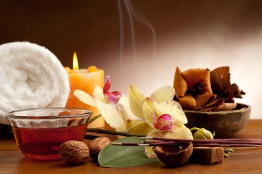 Aromaterapi ve spa konsept