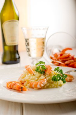 Karidesli risotto