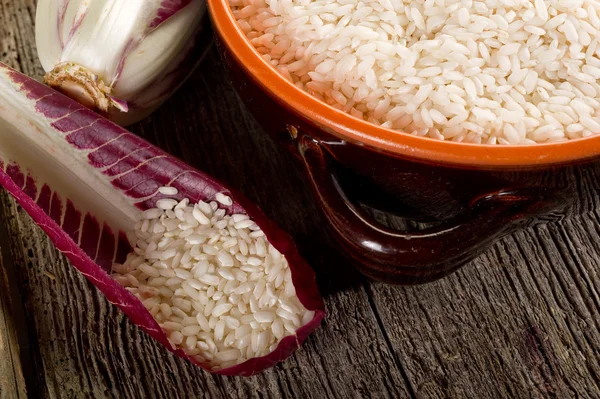 Syrové rýže anch čekanka — Stock fotografie