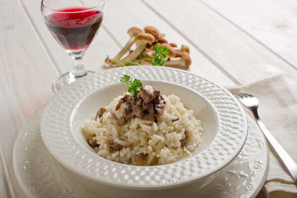 Risotto with cep mushroom