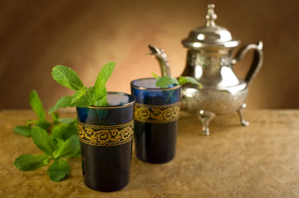 Herbata miętowa marokański — Zdjęcie stockowe