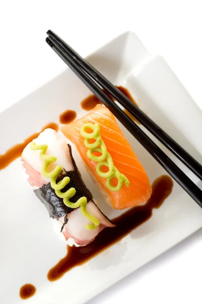 白底寿司 — 图库照片
