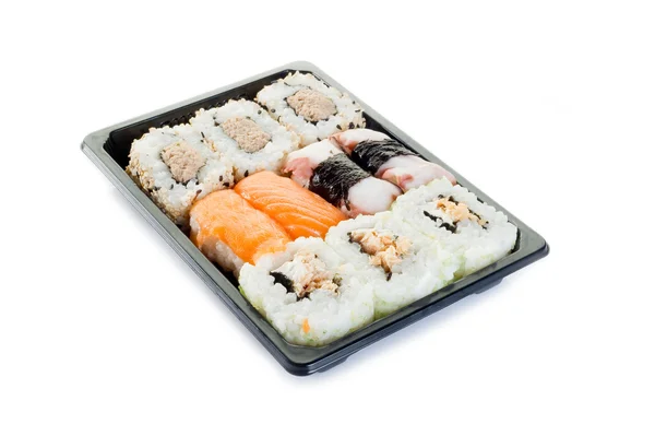 Sushi fehér háttér — Stock Fotó