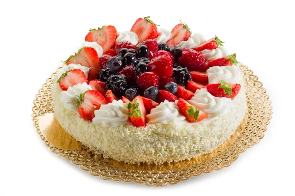 Stock image Cake with soft fruits