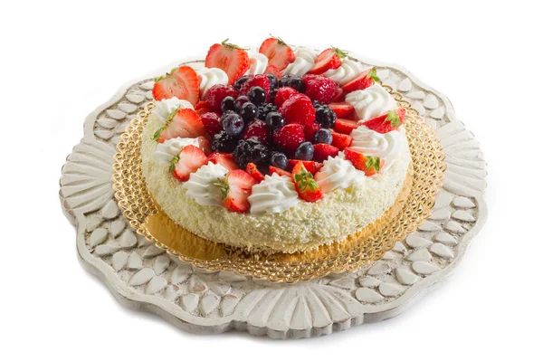 stock image Cake with soft fruits