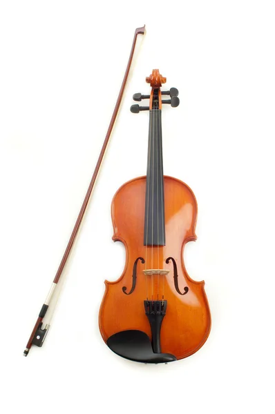 흰색 배경에서 바이올린 — 스톡 사진