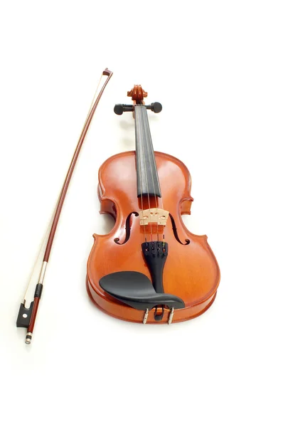 Violin i hvid baggrund - Stock-foto