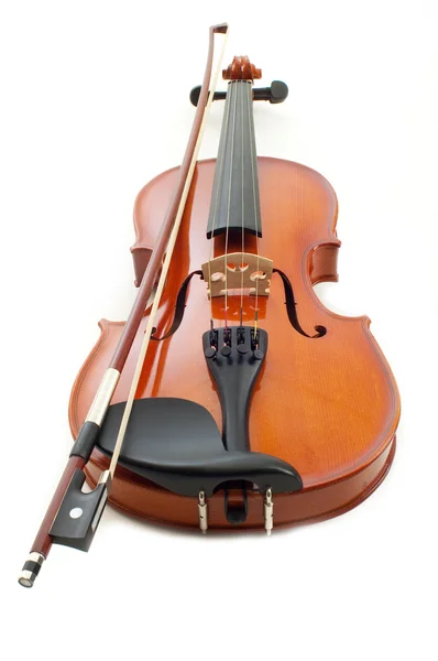 Geige auf weißem Hintergrund — Stockfoto