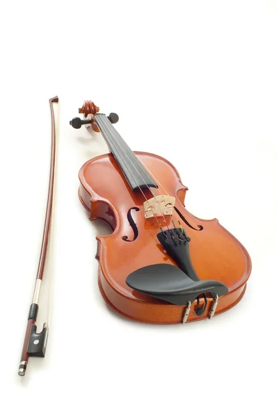 Скрипка на білому фоні — стокове фото