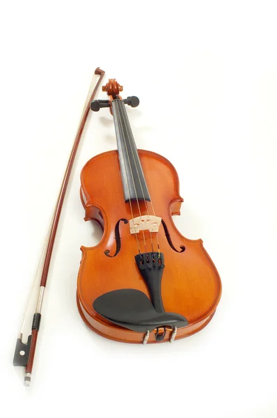 白い背景でバイオリン — ストック写真