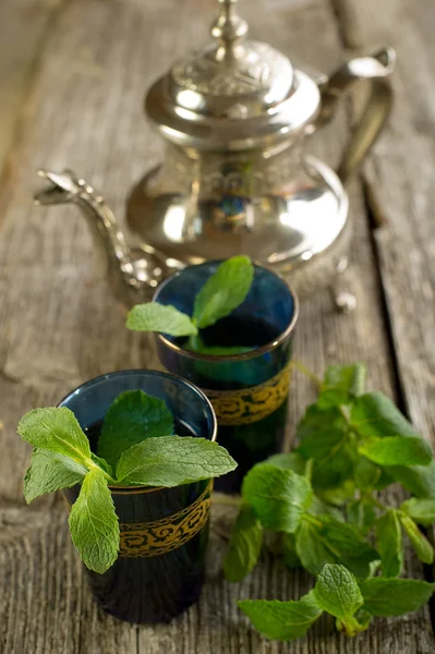 Марокканский мятный чай — стоковое фото
