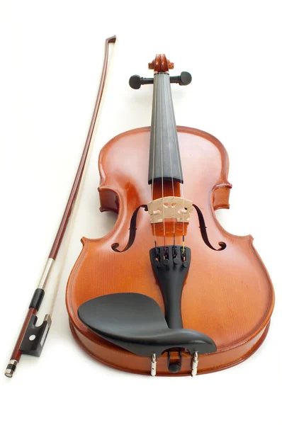 Geige auf weißem Hintergrund — Stockfoto