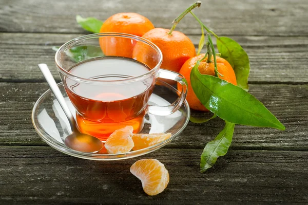 Tangerine tea — Stock Photo, Image