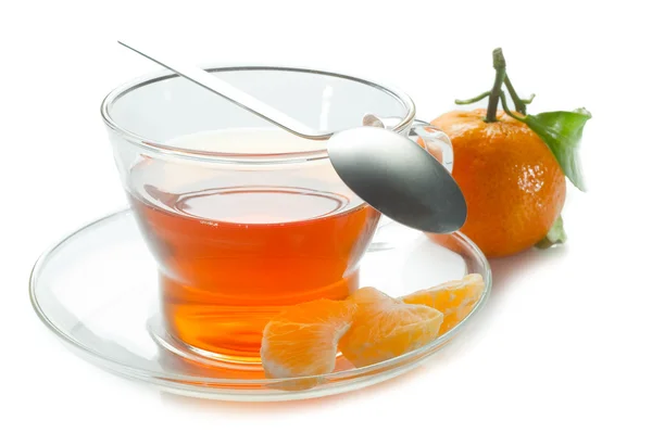 Chá de tangerina — Fotografia de Stock