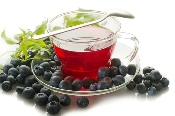 Blueberry tea — Stock Photo, Image