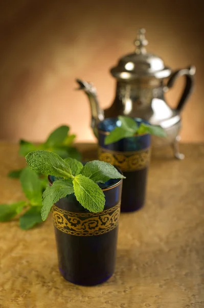 Moroccan mint tea — Stock Photo, Image