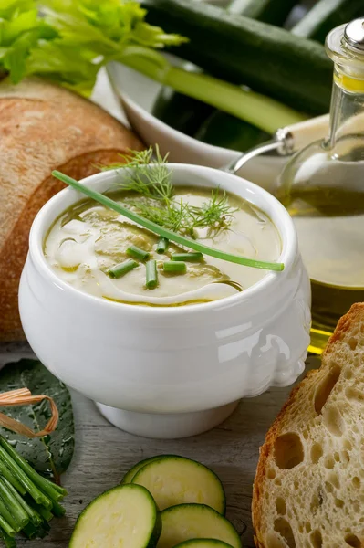Кабачки суп — стокове фото