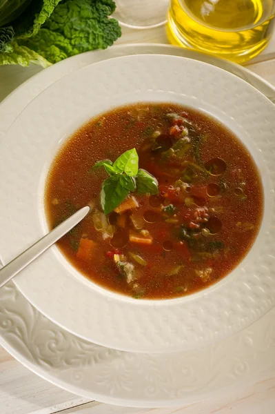 Tomates légumes soupe — Photo