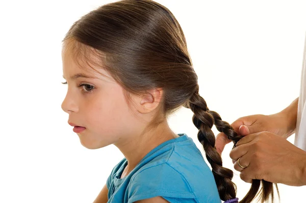 stock image Making hair braid