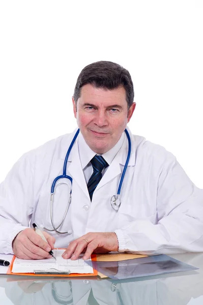 Doctor at desk — Stock Photo, Image