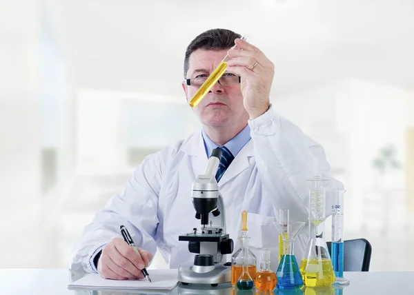 stock image Technician working at laboratory