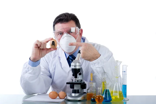 stock image Food adulteration eggs with dioxin