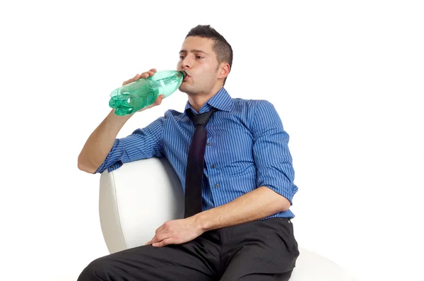 Man drink water — Stock Photo, Image