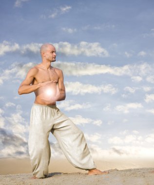 manevi ışık topu adamla tai chi uygulamaları