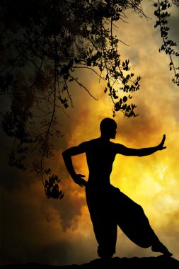 Spiritual Martial Arts Sunset clipart