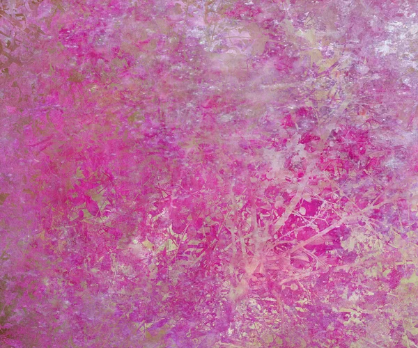 Grunge 分支粉色抽象背景 — 图库照片