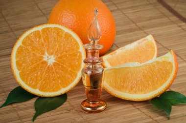 Natural orange oil of handmade clipart