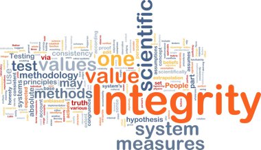 Integrity is bone background concept clipart