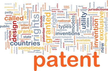 Patent is bone background concept clipart