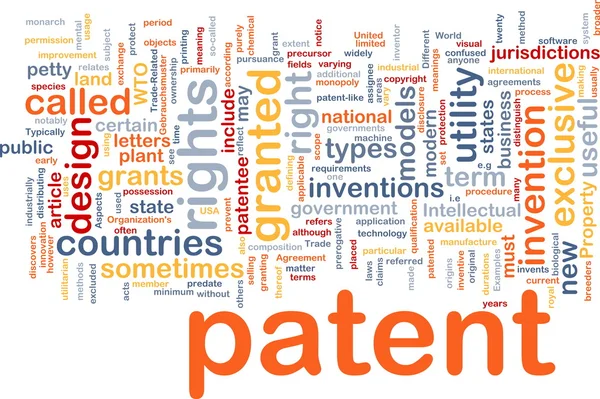 Patent ist Knochen-Hintergrundkonzept — Stockfoto