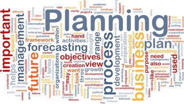 Planning is bone background concept clipart