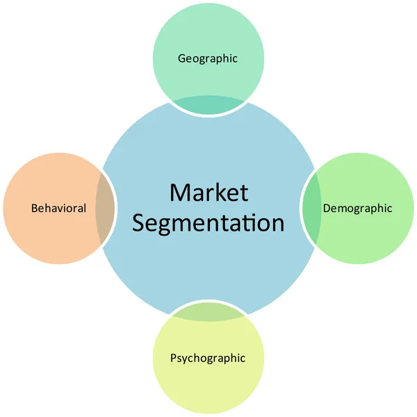 stock image Market segmentation business diagram