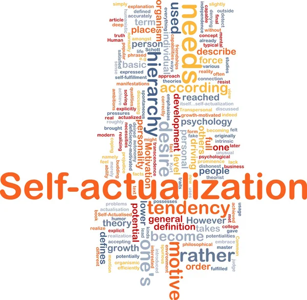 Self-actualization is bone background concept — Stock Photo, Image